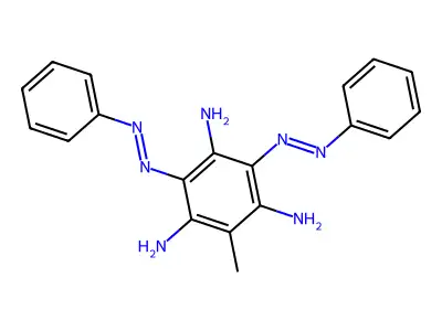 3,5-Diamino-2-methyl-4,6-bis(phenyldiazenyl)phenylamine structure