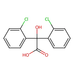 2,2'-Dichlorobenzilic acid structure