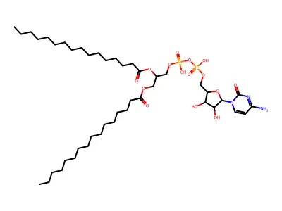 Ara-cdp-dipalmitin structure