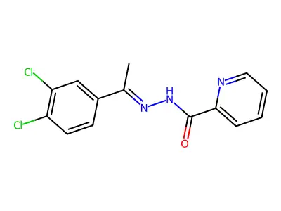 (Z)-N'-(1-(3,4-dichlorophenyl)ethylidene)picolinohydrazide structure