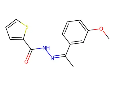 N'-(1-(3-Methoxyphenyl)ethylidene)-2-thiophenecarbohydrazide structure