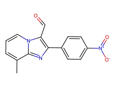 8-Methyl-2-(4-nitrophenyl)imidazo[1,2-a]pyridine-3-carbaldehyde structure