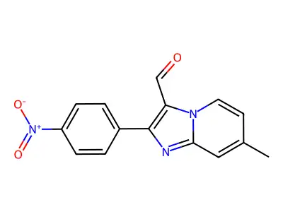 7-Methyl-2-(4-nitrophenyl)imidazo[1,2-a]pyridine-3-carbaldehyde structure