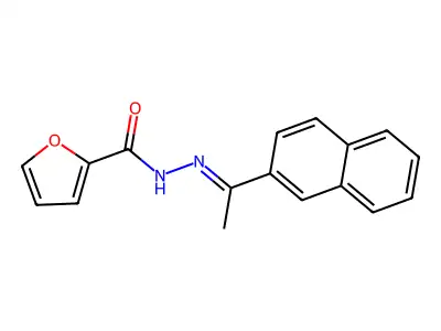 (Z)-N'-(1-(naphthalen-2-yl)ethylidene)furan-2-carbohydrazide structure
