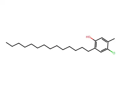 4-Chloro-6-tetradecyl-m-cresol structure