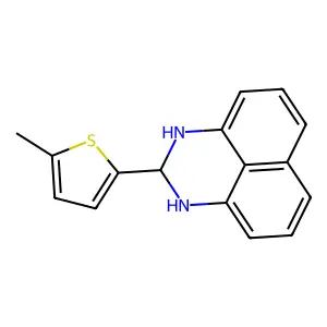 2-(5-methyl-2-thienyl)-2,3-dihydro-1H-perimidine structure