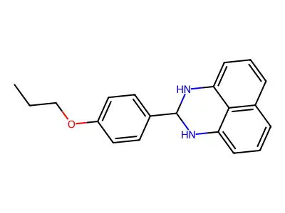 2-(4-propoxyphenyl)-2,3-dihydro-1H-perimidine structure