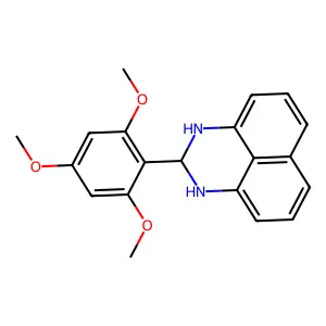 2-(2,4,6-trimethoxyphenyl)-2,3-dihydro-1H-perimidine structure