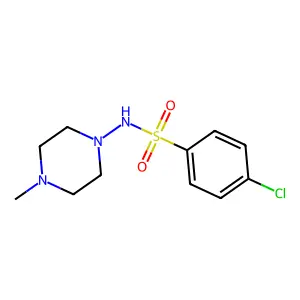 4-Chloro-N-(4-methyl-piperazin-1-yl)-benzenesulfonamide structure