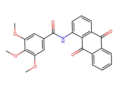 N-(9,10-dioxo-9,10-dihydroanthracen-1-yl)-3,4,5-trimethoxybenzamide structure