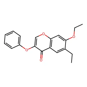 7-ethoxy-6-ethyl-3-phenoxy-4H-chromen-4-one structure
