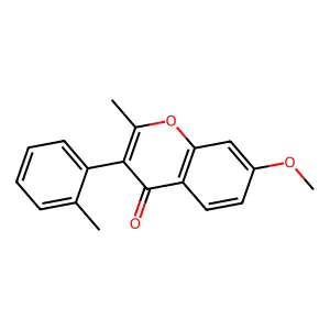 7-methoxy-2-methyl-3-(2-methylphenyl)-4H-chromen-4-one structure