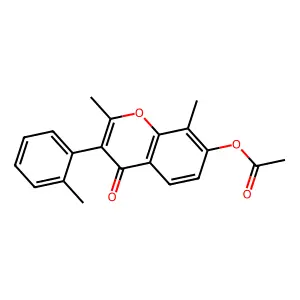 2,8-dimethyl-3-(2-methylphenyl)-4-oxo-4H-chromen-7-yl acetate structure