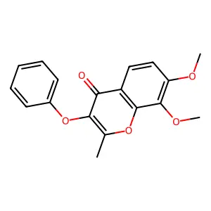 7,8-Dimethoxy-2-methyl-3-phenoxy-4H-chromen-4-one structure