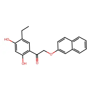 1-(5-Ethyl-2,4-dihydroxyphenyl)-2-(naphthalen-2-yloxy)ethan-1-one structure