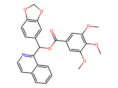1,3-Benzodioxol-5-yl(isoquinolin-1-yl)methyl 3,4,5-trimethoxybenzoate structure