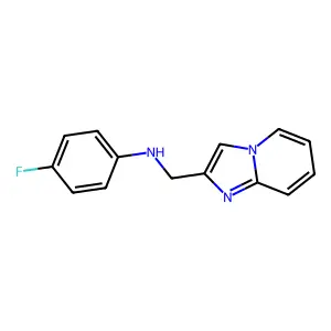 4-fluoro-N-(imidazo[1,2-a]pyridin-2-ylmethyl)aniline structure