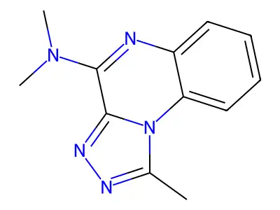 N,N,1-trimethyl-[1,2,4]triazolo[4,3-a]quinoxalin-4-amine structure