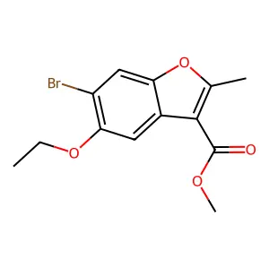 Methyl 6-bromo-5-ethoxy-2-methyl-1-benzofuran-3-carboxylate structure
