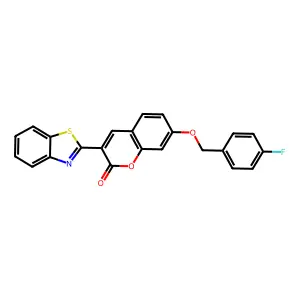3-(1,3-Benzothiazol-2-yl)-7-[(4-fluorophenyl)methoxy]chromen-2-one structure