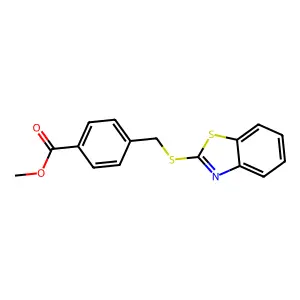 Methyl 4-[(1,3-benzothiazol-2-ylsulfanyl)methyl]benzoate structure