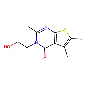 3-(2-Hydroxyethyl)-2,5,6-trimethylthieno[2,3-d]pyrimidin-4(3H)-one structure
