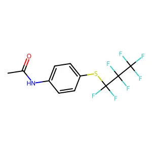 N-[4-(Perfluoropropylthio)phenyl]acetamide structure
