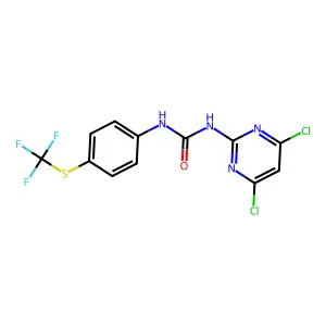 1-(4,6-Dichloropyrimidin-2-yl)-3-[4-(trifluoromethylsulfanyl)phenyl]urea structure