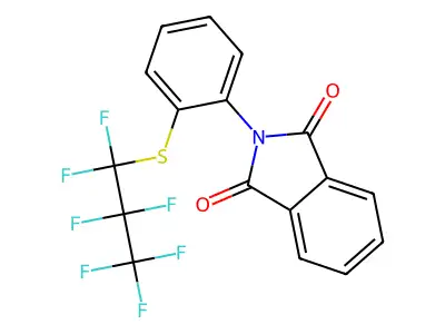 2-{2-[(1,1,2,2,3,3,3-heptafluoropropyl)sulfanyl]phenyl}-1H-isoindole-1,3(2H)-dione structure