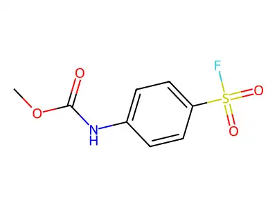 methyl N-[4-(fluorosulfonyl)phenyl]carbamate structure