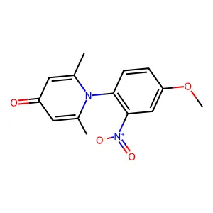1-(4-Methoxy-2-nitrophenyl)-2,6-dimethylpyridin-4-one structure
