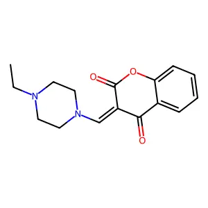 (Z)-3-((4-ethylpiperazin-1-yl)methylene)chroman-2,4-dione structure