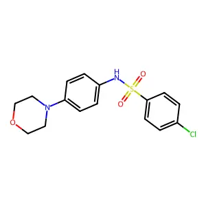 4-chloro-N-(4-morpholinophenyl)benzenesulfonamide structure