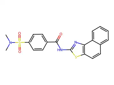 4-(N,N-dimethylsulfamoyl)-N-(naphtho[1,2-d]thiazol-2-yl)benzamide structure