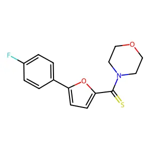 [5-(4-Fluorophenyl)furan-2-yl]-morpholin-4-ylmethanethione structure