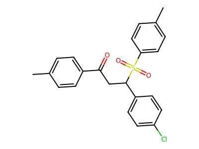 3-(4-Chlorophenyl)-1-(4-methylphenyl)-3-[(4-methylphenyl)sulfonyl]propan-1-one structure