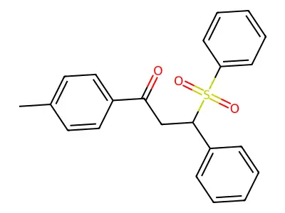 1-(4-Methylphenyl)-3-phenyl-3-(phenylsulfonyl)propan-1-one structure