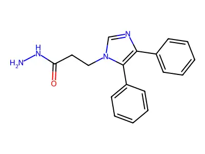 3-(4,5-diphenyl-1H-imidazol-1-yl)propanehydrazide structure