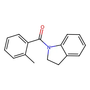 (2,3-Dihydro-1H-indol-1-yl)(2-methylphenyl)methanone structure