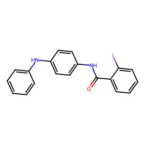 N-(4-anilinophenyl)-2-iodobenzamide structure
