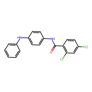 N-(4-anilinophenyl)-2,4-dichlorobenzamide structure