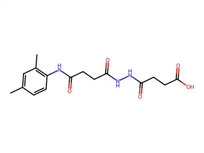 4-(2-{4-[(2,4-Dimethylphenyl)amino]-4-oxobutanoyl}hydrazino)-4-oxobutanoic acid structure