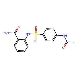 2-({[4-(Acetylamino)phenyl]sulfonyl}amino)benzamide structure