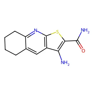 3-Amino-5,6,7,8-tetrahydrothieno(2,3-b)quinoline-2-carboxamide structure