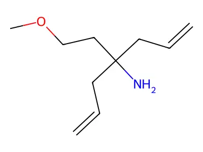 1-Allyl-1-(2-methoxy-ethyl)-but-3-enylamine structure