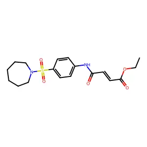 3-[4-(Azepane-1-sulfonyl)-phenylcarbamoyl]-acrylic acid ethyl ester structure