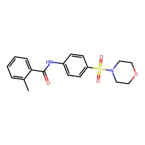 2-methyl-N-[4-(4-morpholinylsulfonyl)phenyl]benzamide structure