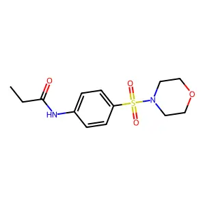 N-(4-morpholin-4-ylsulfonylphenyl)propanamide structure