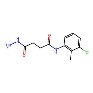 N-(3-Chloro-2-methylphenyl)-4-hydrazino-4-oxobutanamide structure