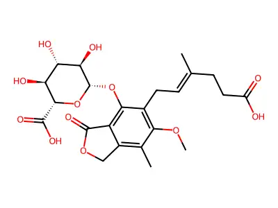 麦考酚酸-d3 β-D-葡萄糖醛酸苷 structure